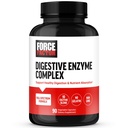 FORCE FACTOR Digestive Enzymes Complex to Support Digestive Health, Gut Health, and Provide Bloating Relief for Women and Men, Full- Spectrum 10 Digestive Enzymes, Non-GMO, 90 Κάψουλες