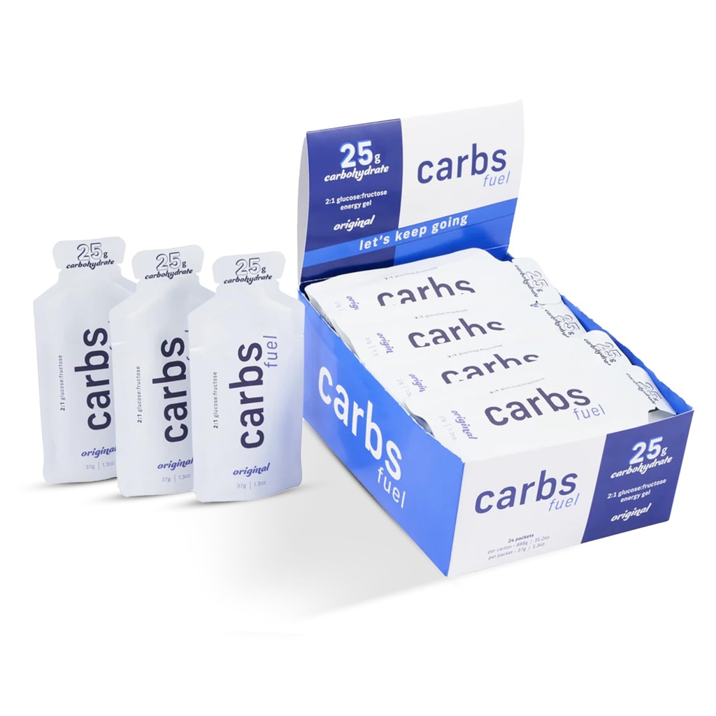 Original Energy Gels 24 Gel | 25g Carbs, 100 Calories per Gel | No Preservatives or Gelling Agents | Light, Neutral Flavor & Thin Consistency | Vegan & Gluten-Free Endurance Fuel