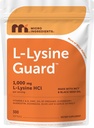 Micro Ingredients L-Lysine Guard 1,000mg Per Serving, 300 Softgels | with Vitamin C, D3, Zinc, Oil of Oregano, Quercetin & Garlic | Immune Support* | Made with MCT & Black Seed Oil | Non-GMO
