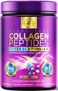 Κολαγόνο Peptides Powder 20G με Υαλουρονικό οξύ & Βιοτίνη, Άγευστο γρασίδι Fed Hydrolyzed σκόνη τύπου I & III - Υποστηρίζει τα μαλλιά, τα νύχια, το δέρμα, τα οστά και τα κοινά - Best Συμπληρώματα κολλαγόνου - 28