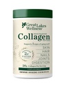 Μεγάλες Λίμνες Wellness Collagen Peptides Σκόνη για το δέρμα, τα μαλλιά, τα νύχια, τις αρθρώσεις & την πέψη - Unflavored - Γρήγορη διάλυση Hydrolyzed, μη GMO, Keto, Kosher - 10 oz