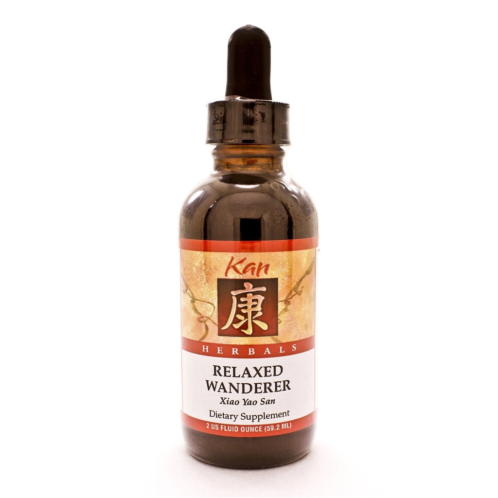Kan Herb Company Relaxed Wanderer – Traditional Chinese Herbal Formula to Support Mood, Digestion, and Menstrual Balance, Nourishes Blood, Eases Occasional Tension and Fatigue, 1 fl oz