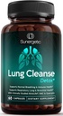 Sunergetic Premium Lung Support Supplement - Lung Cleanse & Detox Supplement Με Mullein Leaf, NAC, Bromelain & Boswellia-Lung Health Formula για την αναπνευστική, αναπνευστική και βρογχική υγεία-60 κάψουλες