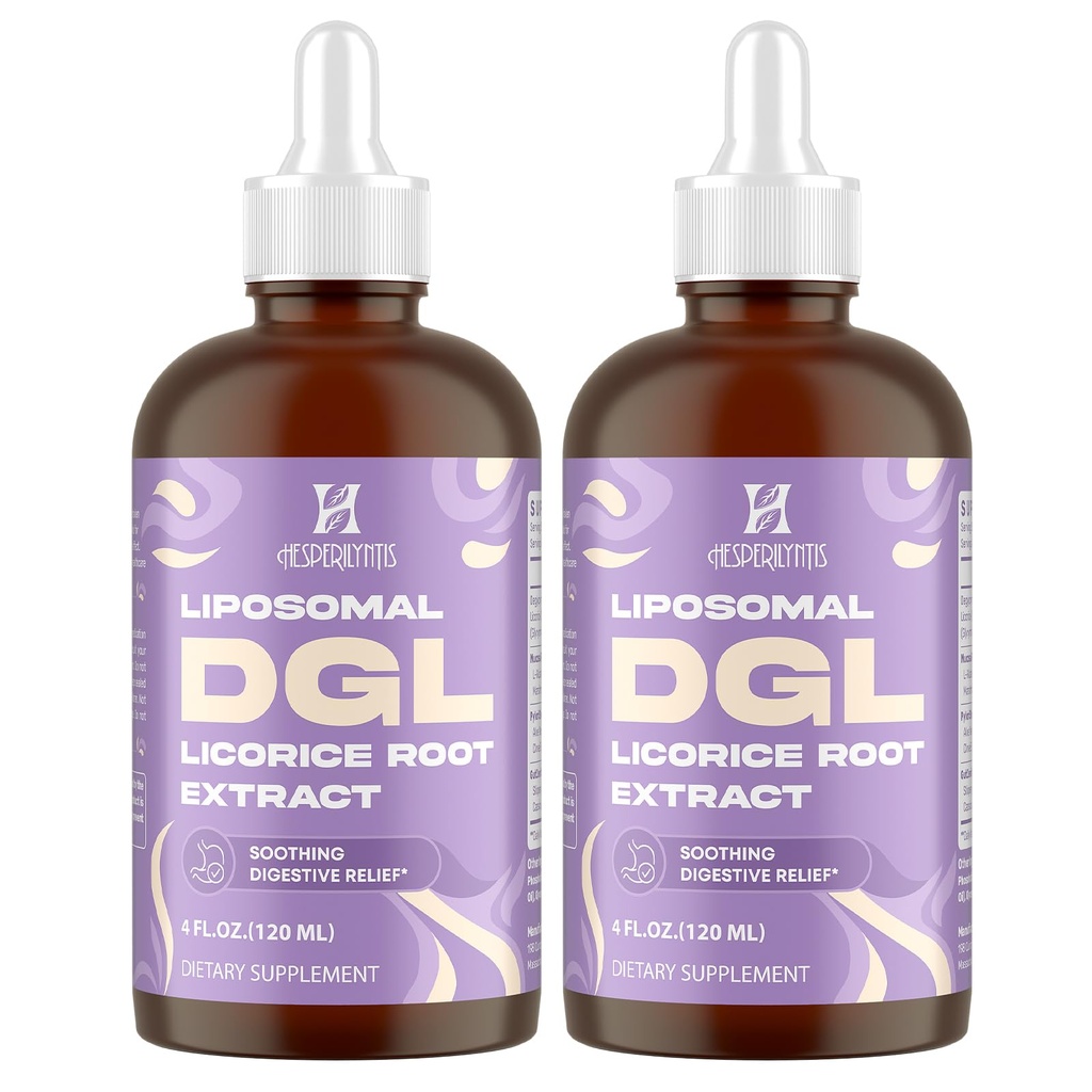 Liposomal DGL Licorice Root Extract - Deglycyrrhizinated Licorice with L-Glutamine, Marshmallow, Clove, and Slippery Elm - Digestive, Stomach Lining, Elimination, Max Absorption, 120 Servings