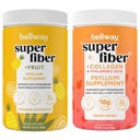 Bellway Super Fiber Powder + Fruit, Pineapple Passion Fruit Super Fiber Powder + Collagen, Peach Mango