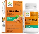 Terry Φυσικά CuraMed 375mg - Αντιοξειδωτικό συμπλήρωμα για την υποστήριξη του εγκεφάλου & ανοσοποιητικών υγείας - Συμπλήρωμα διατροφής με αιθέριο έλαιο κουρκουμίνης & κουρκουμά - Φυτική υποστήριξη ήπατος - 90 Softgels
