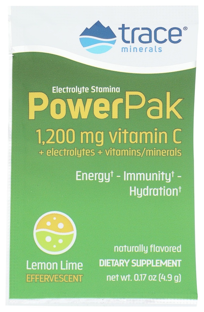 Trace Minerals Research Electrolyte Stamina Power Pk Lemon Lime, 0.17 OZ
