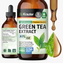 BIO KRAUTER® Green Tea Extract - Liquid Pure Vegan Green Tea Supplement 680 mg per Serving 4 Fl.Oz 56-Day Supply - Natural Antioxidant & Immune Support, Used for Daily Wellness - Alcohol & Sugar Free
