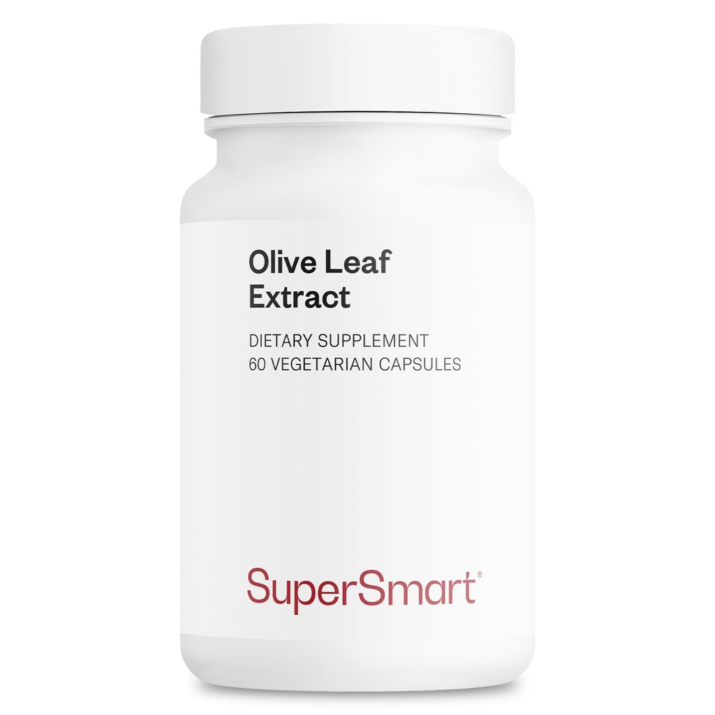 Supersmart Olive Leaf Extract (Patented) - Highly Bioavailable & Water Soluble - Oleuropein 32% Supplement | Non-GMO & Gluten Free - 60 Vegetarian Capsules
