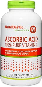 Nutribiotic Ascorbic Acid Βιταμίνη C σε σκόνη, 16 Oz 