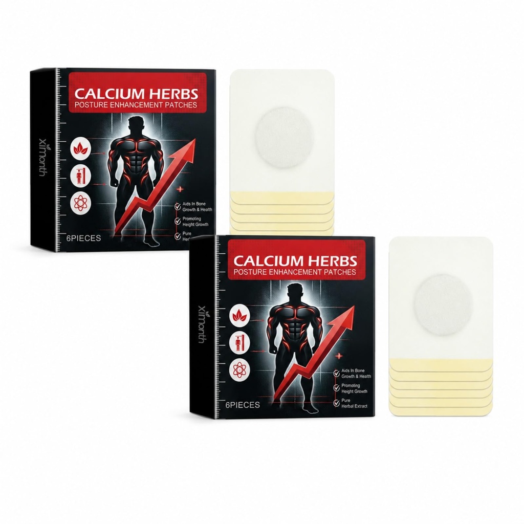 Calciumherbs Posture Enhancement Patches | Adult And Child, Body Height Aid, Long Length Stimulating Massage, Health Care Patch, 2 Count