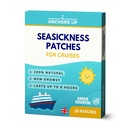Seasickness Patches for Cruises – Treats Motion and Sea Sickness – Non-Drowsy – 100% Natural – Fast Relief – Long-Lasting – Box of 30 – Cruise Essential by AnchorsUp