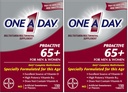 ONE A DAY Proactive 65+, Mens & Womens Multivitamin, Συμπλήρωμα με Βιταμίνη Α, Βιταμίνη C, Βιταμίνη D, και Ψευδάργυρο για την υποστήριξη της ανοσοποιητικής υγείας*, Ασβέστιο, Φολικό οξύ & Περισσότερα, Tablet 150 Count (Pack of 2)