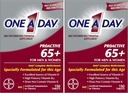 ONE A DAY Proactive 65+, Mens & Womens Multivitamin, Συμπλήρωμα με Βιταμίνη Α, Βιταμίνη C, Βιταμίνη D, και Ψευδάργυρο για την υποστήριξη της ανοσοποιητικής υγείας*, Ασβέστιο, Φολικό οξύ & Περισσότερα, Tablet 150 Count (Pack of 2)