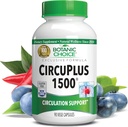 Botanic Choice CircuPlus 1500 - Heart Health & Circulation and Vein Support Supplement - Βιταμίνη Β1, Cayenne Pepper, Hawthorn, Ginkgo Biloba για ενήλικες άνδρες και γυναίκες (90 κάψουλες)