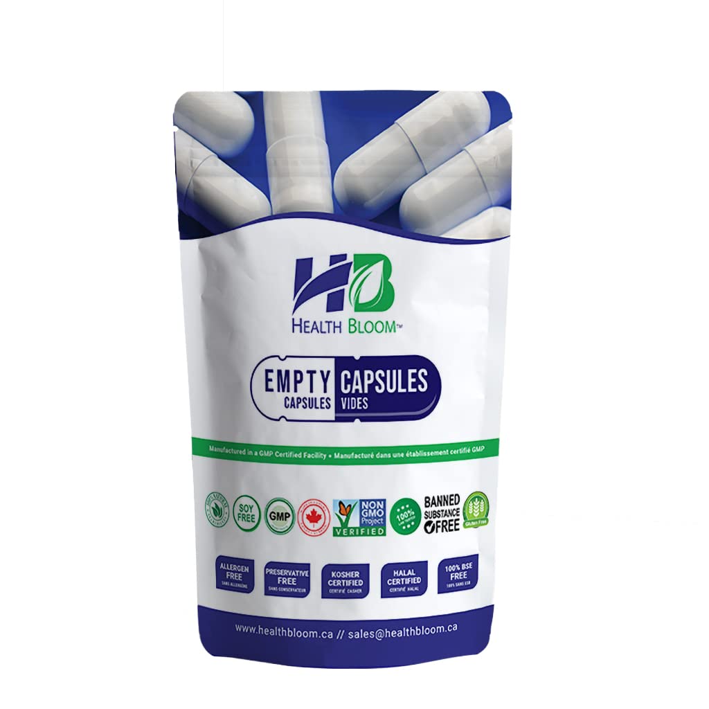 100 Count Empty Gelatin Capsules Size 000 Natural