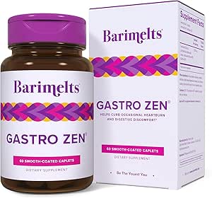 BariMelts Gastro Zen® με Gastro-AD® για τους χρήστες GLP-1 και τους βαριατρικούς ασθενείς - Μεταβιοτικά για το Heartburn Relief & Gut Health - 60 Smooth-Coated Caplets (1-Month Supply)