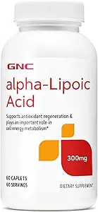 GNC Alpha-Lipoic Acid 300mg, Παίζει σημαντικό ρόλο στον Μεταβολισμό της Κυτταρικής Ενέργειας, 60 Count