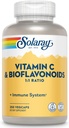 SOLARAY Βιταμίνη C 500mg με Citrus Bioflavonoids, 1:1 Ratio - Αντιοξειδωτική και ανοσοενισχυτική υποστήριξη συμπλήρωμα - Βιταμίνη C με Rose HIPS και Acerola, Vegan, 60-Day Εγγύηση, 125 Σερβίρει, 250 VegCaps