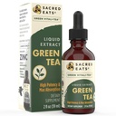 Green Tea Liquid Extract Drops - Ανοσοποιητική Υποστήριξη (Αντιοξειδωτικά & Πολυφαινόλες) Συμπλήρωμα. Προωθεί την Απαλή Ενέργεια. Βιολογικά Συστατικά, Χωρίς ΓΤΟ, Χωρίς Αλκοόλ & Γλουτένη (Μη-Flavored)