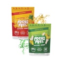 FocusFuel Energy Chews Variety Pack – Green Apple & Pineapple (2-Pack, 30 Servings Total) – 100mg Natural Caffeine + Nootropics – Tropical Tart Energy, No Crash