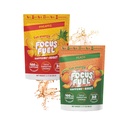 FocusFuel Energy Chews Variety Pack – Peach & Pineapple (2-Pack, 30 Servings Total) – 100mg Natural Caffeine + Nootropics – Sweet, Tropical Energy Duo