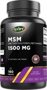 Oxify MSM 1500 mg (Also Called (Methylsulfonylmethane) | 180 Tablets | Gluten-Free, Non-GMO | Supplement Made in USA