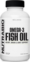 NutraBio Omega 3 συμπληρώματα ιχθυελαίου, 2.000mg, 400 Softgels - EPA DHA 3 συμπλήρωμα λιπαρών οξέων για να βοηθήσει στην υποστήριξη μιας υγιούς καρδιάς