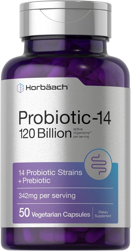 Horbäach Probiotics 120 Billion CFU 
