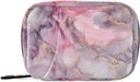 Pink Marble Texture Pill Box 7 Day Pill Υπόθεση Travel Pill Τσάντα Organizer με Zipper Φορητή Εβδομαδιαία τσάντα συμπλήρωμα βιταμίνης