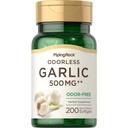 Piping Rock Odorless Garlic Supplement | 200 Softgels | Concentrated Herbal Extract Pills | Odor-Free, Non-GMO, Gluten Free