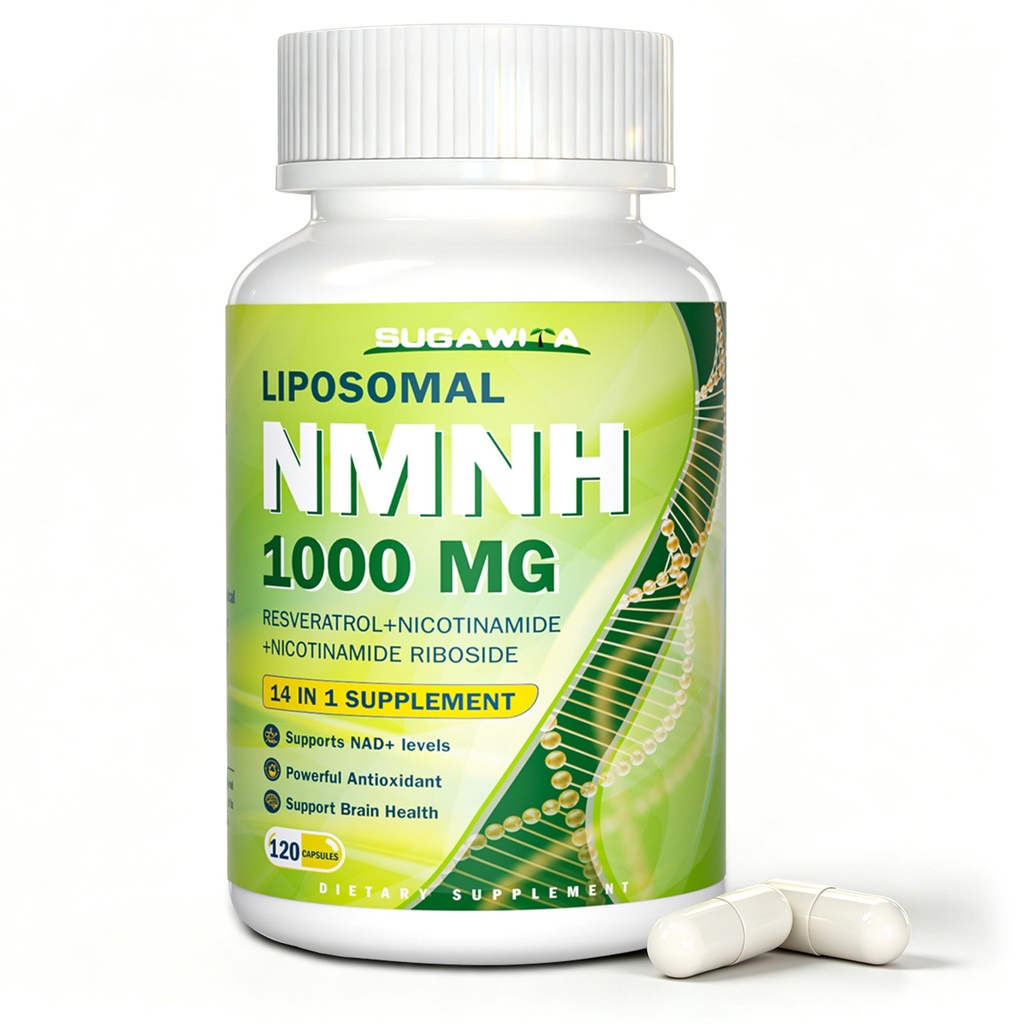 NMNH (Dihydronicotinamide Mononucleotide) Supplement 1000mg for Adults, NMNH Capsules Boosts NAD Level with nicotinamide, Resveratrol,120 Vegan Capsules