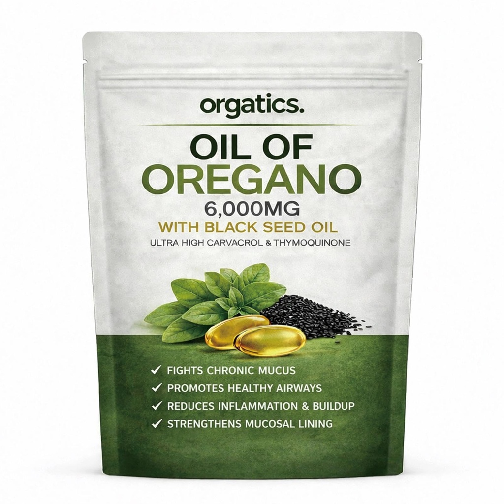 Oregano & Black Seed Softgels, with Cold-Pressed Black Seed and MCT, Non-GMO, Gluten Free