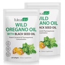 Oregano Oil Capsules Organic, 2 in 1 Oil of Oregano with Black Seed Oil 240 Count, Oregano Oil Supplement Capsules, Organic Oil of Oregano Extract, Non-GMO, Gluten Free