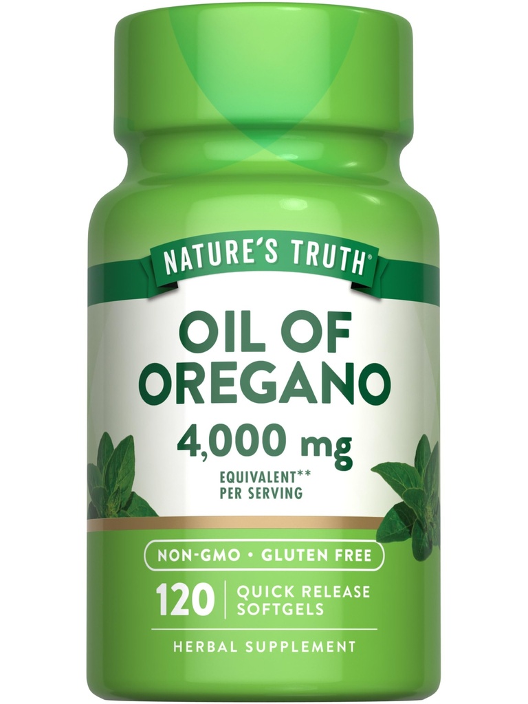 Nature's Truth Oil of Oregano Softgels with Carvacrol | 120 Count | Non-GMO & Gluten Free Herbal Supplement