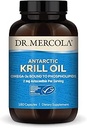 Dr. Mercola Antarctic Krill Oil - 1.000 mg - Omega-3 συμπλήρωμα με EPA & DHA - Υποστηρίζει τον εγκέφαλο, την καρδιά, την κοινή & ανοσοποιητική υγεία - GMO-free, χωρίς γλουτένη & χωρίς σόγια - 180 κάψουλες (90 εξυπηρετούν)