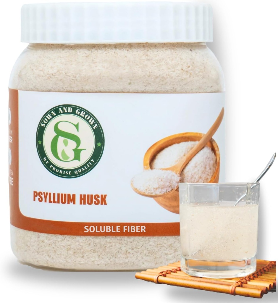 Psyllium Husk ολόκληρο, 12 ουγγιά - ολόκληρο συμπλήρωμα ινών Husk, Vegan, χωρίς ζάχαρη ή τεχνητά γλυκαντικά, μη GMO, χωρίς γλουτένη