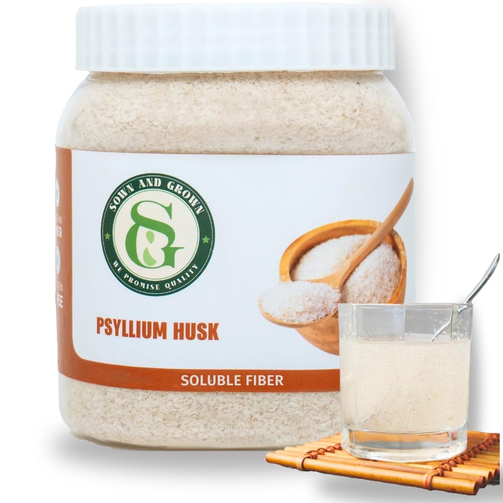 Psyllium Husk ολόκληρο, 12 ουγγιά - ολόκληρο συμπλήρωμα ινών Husk, Vegan, χωρίς ζάχαρη ή τεχνητά γλυκαντικά, μη GMO, χωρίς γλουτένη