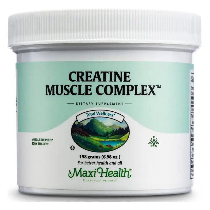 Maxi-Υγεία Μονοϋδρική Creatine για μυϊκή μάζα με L-Ταυρίνη και Ρίμπος σκόνη - συμπλήρωμα διατροφής για πριν και μετά την προπόνηση