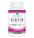 Best Earth Naturals Biotin 10.000mcg - Extra Strength Biotin Vitamin συμπλήρωμα για την υποστήριξη της ανάπτυξης των μαλλιών, ισχυρά νύχια, μακριές βλεφαρίδες ματιών και υγιές δέρμα