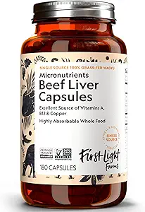First Light Farms Grass-Fed Beef Liver Capsules 