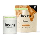 Beam Dream Sleep Powder & Creatine Bundle, Third party Tested Natural Sleep Aid & Recovery Supplement with Micronized Creatine Monohydrate, Unlavored Pure Creatine Powder for Muscle Strength, Energy
