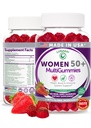Lunakai USA Made 50 Plus Women's Multivitamin Gummies - Delicious Formula Enhanced with Essential Vitamins & Minerals for Health & Vitality - 60ct