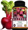 Potent Garden Organic Beet Root 1350 mg with Black Pepper – 120 Vegan Tablets