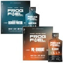 Frog Fuel Power Regular Protein & Ultra Pre Processed Shot Bundle, 1500mg Beta Alanine, 15g πρωτεΐνη Nano-Hydrolyzed Grass Fed Collagen, Pre & Post προπόνηση, 1.2 oz Packets, 48 Pack