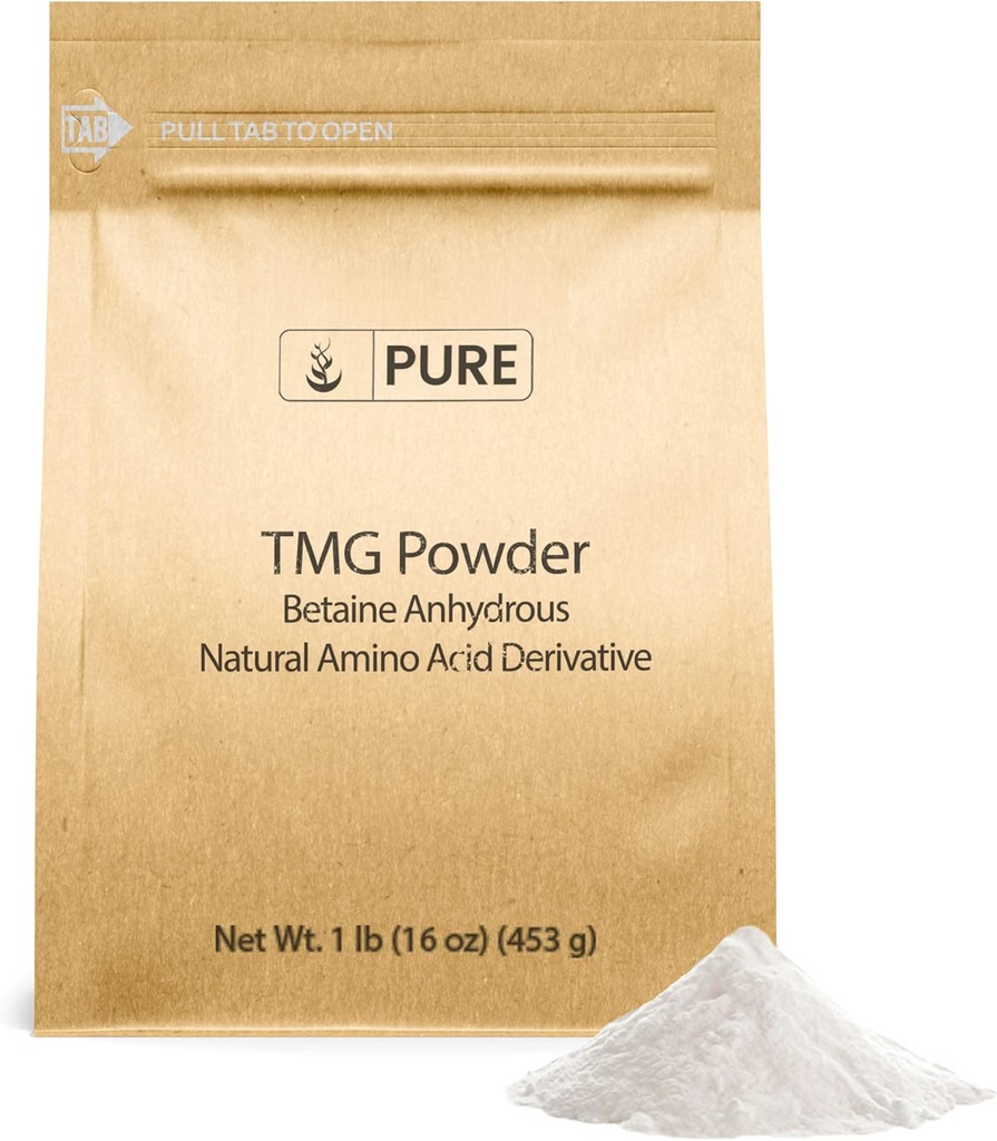 Pure Original Ingredients Trimethylglycine (1lb) TMG Powder, Vegan, Gluten-Free