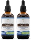 Garlic Tincture Alcohol-Free Liquid Extract, Garlic Dried Bulb (2x4 FL OZ)