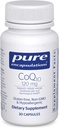 Pure Encapsulations CoQ10 120 mg - Coenzyme Q10 Supplement for Heart Health, Energy, Antioxidants, Brain & Memory Health - Cellular Health, Cognition & Cardiovascular Support* - 30 Capsules