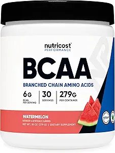 Nutricost BCAA Σκόνη (Watermelon, 30 εξυπηρετούν) - Βέλτιστη 2:1:1 Λόγος