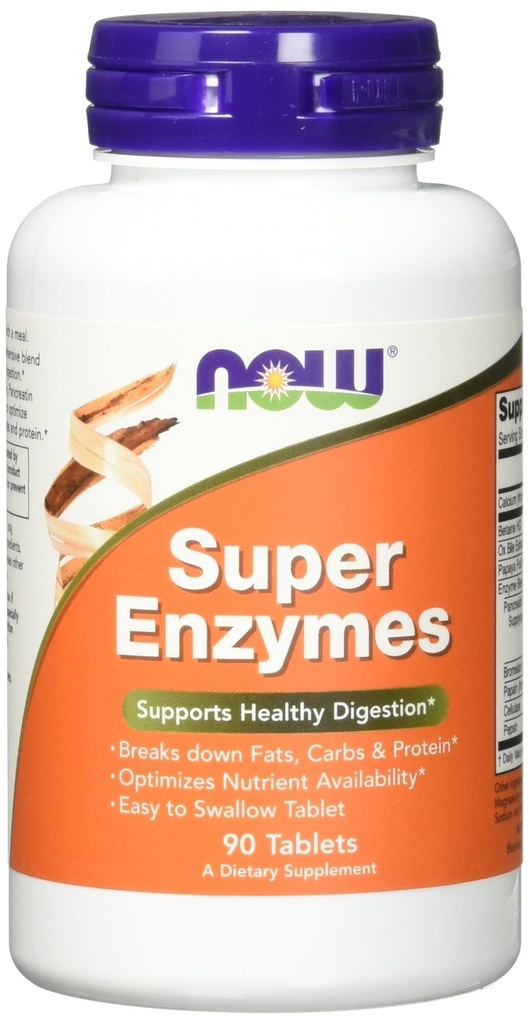 NOW Super Enzymes, 90 δισκία (πακέτο του 2)